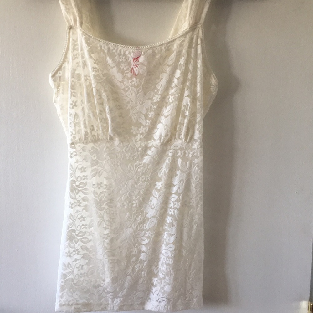 Empire lace tank